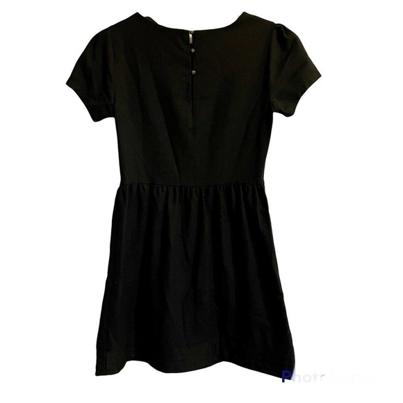 OVS Dress Black Short Sleeve Size Small Classic Mini Fit & Flare Party D… - Picture 4 of 8